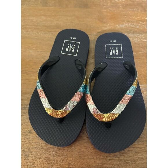 New Gap glitter flip flop size 10-11T - Picture 1 of 4